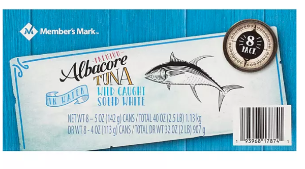 TUNA FISH WHITE 6/4 LB CS