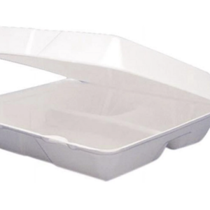 9x9x3 White Compostable Take-out 150pc