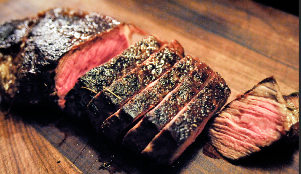 STRIPLOIN BEEF 8 oz End Cut 10.5 LB
